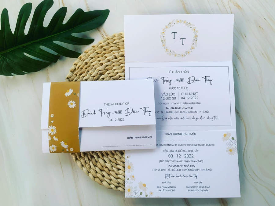 Thiệp hoa cúc họa mi - CH123