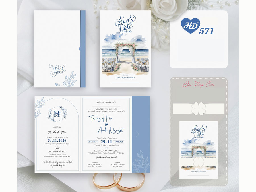 Thiệp Wedding - HD571