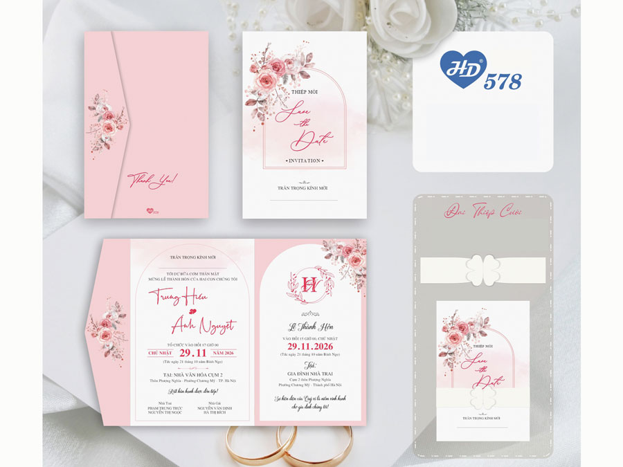 Thiệp hoa - HD578