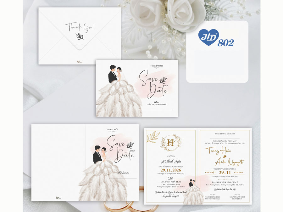 Thiệp Uyên Ương - HD802
