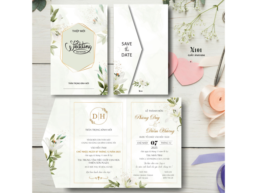 thiệp cưới lấy ngay